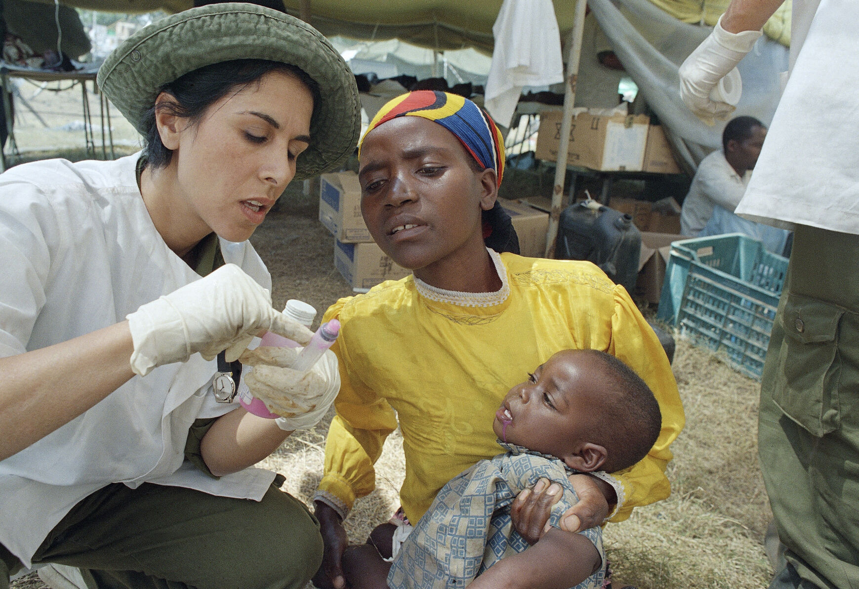 Rwandan Civil War Refugees Zair